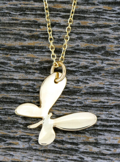 Butterfly  Necklace  Yellow  Gold 500×675
