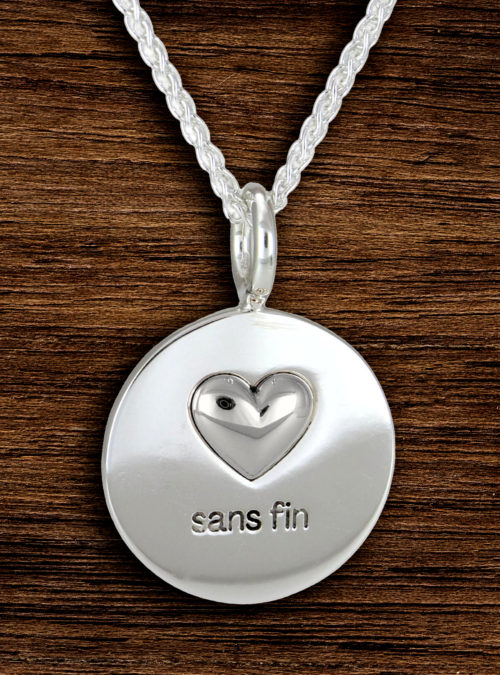 Sans Fin Necklace, Sterling Silver