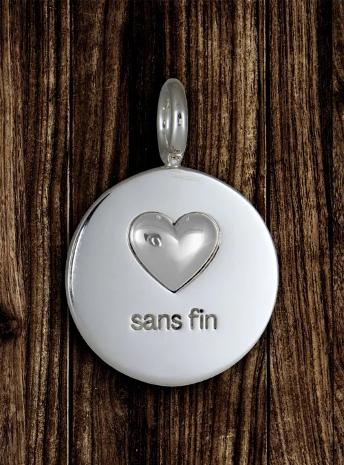 Sans Fin Pendant, Sterling Silver