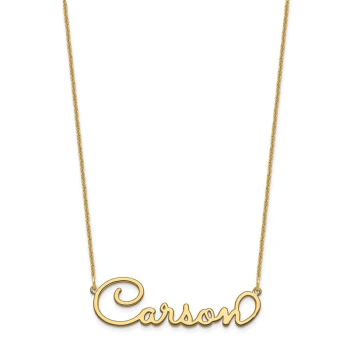 Name Necklace, Yellow Gold