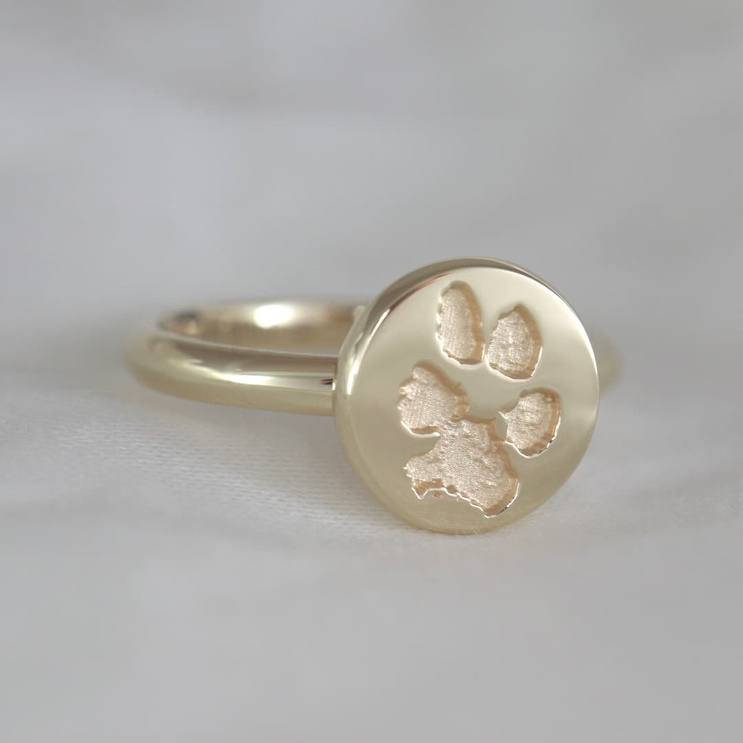 Penny Ring Bear 10mm Coin Ring